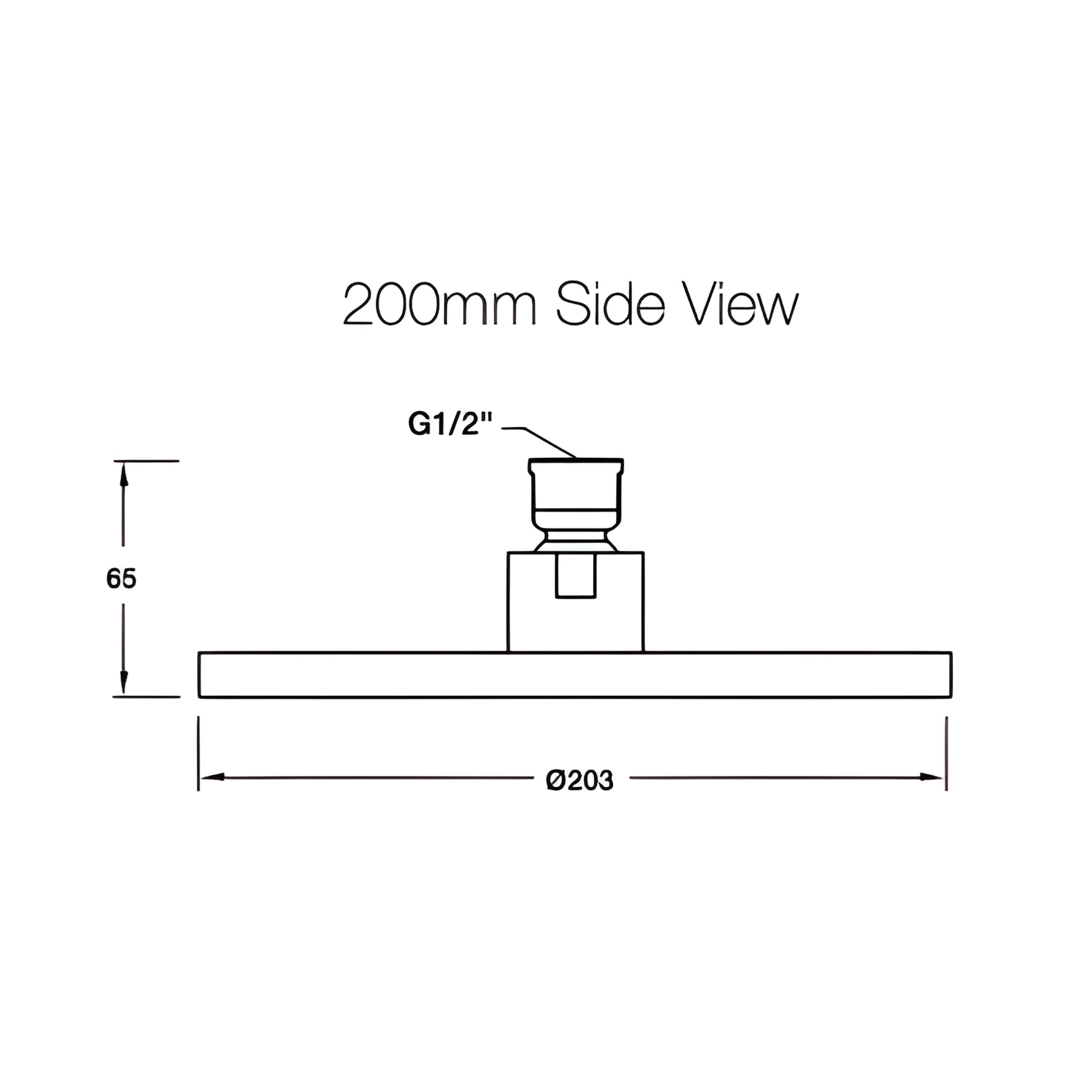 KOHLER RAINCAN ROUND SHOWER HEAD 200MM CHROME