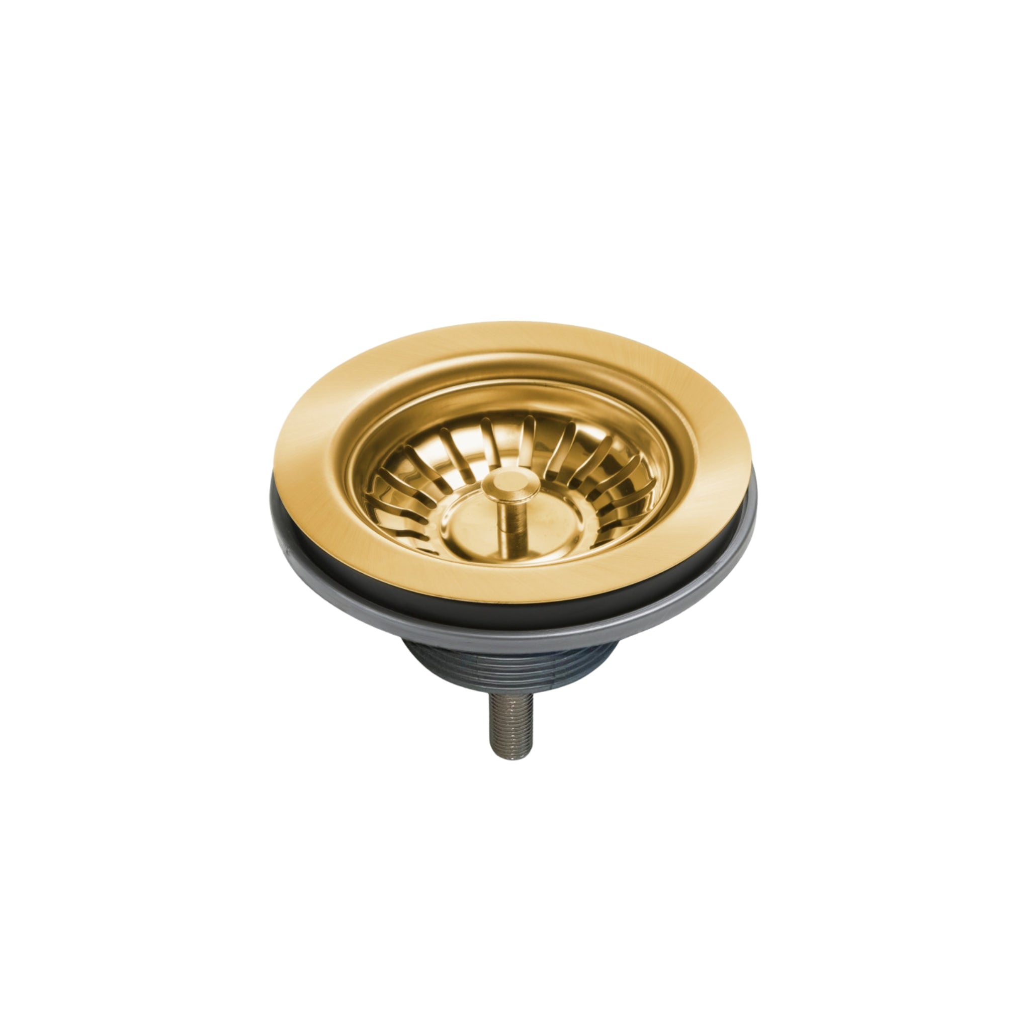 OLIVERI BASKET WASTE WITH EXTENDED SCREW LENGTH 118MM BRUSHED GOLD