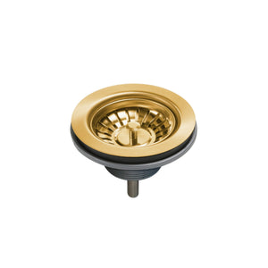 OLIVERI BASKET WASTE WITH EXTENDED SCREW LENGTH 118MM BRUSHED GOLD