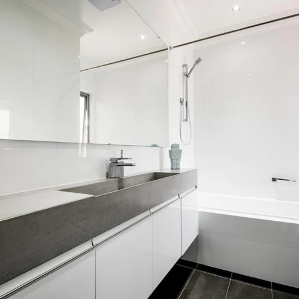 CONCRETE STUDIO DARBAL SINGLE WASH PLANE WALL HUNG BASIN (AVAILABLE IN 900MM, 1200MM, 1500MM, 1800MM AND 2100MM)