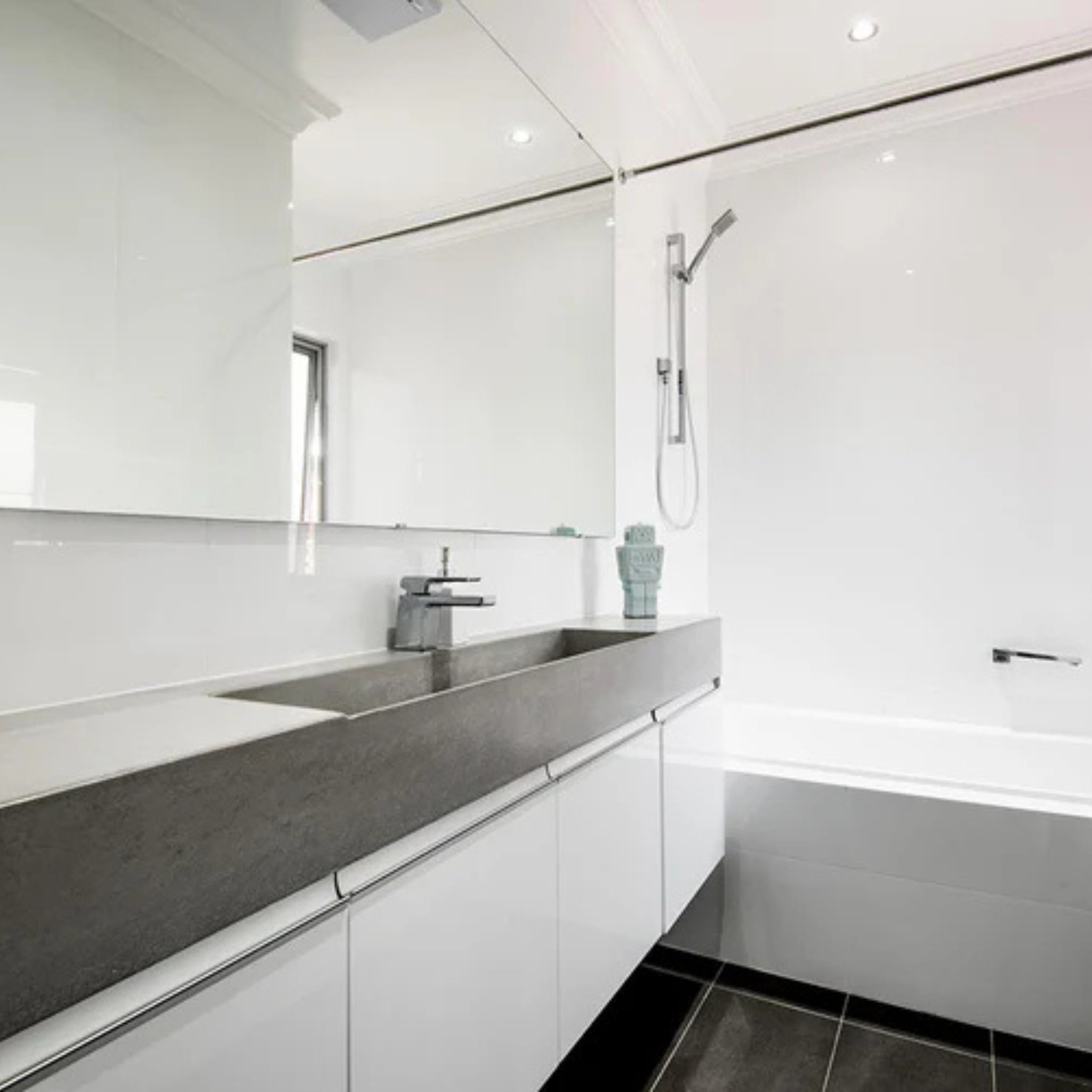 CONCRETE STUDIO DARBAL SINGLE WASH PLANE WALL HUNG BASIN (AVAILABLE IN 900MM, 1200MM, 1500MM, 1800MM AND 2100MM)