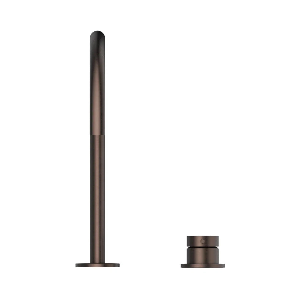 BELLA VISTA MICA LEAD FREE GOOSENECK HOB SINK/BASIN MIXER SET 311MM DUSK BRONZE
