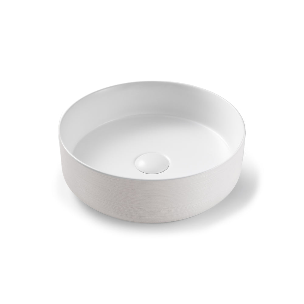 SEIMA ARKO 355 ABOVE COUNTER BASIN WHITE TEXTURE 355MM