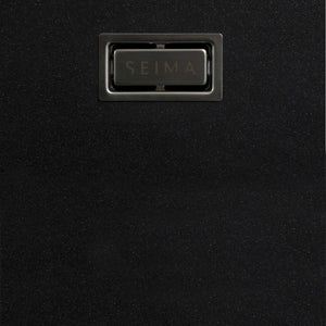 SEIMA OROS 550 SINGLE BOWL KITCHEN AND LAUNDRY SINK SILK MATTE BLACK 550MM