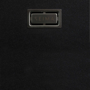 SEIMA OROS 822 1 & 1/2 DOUBLE BOWL KITCHEN SINK SILK MATTE BLACK 820MM