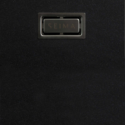 SEIMA OROS 822 1 & 1/2 DOUBLE BOWL KITCHEN SINK SILK MATTE BLACK 820MM