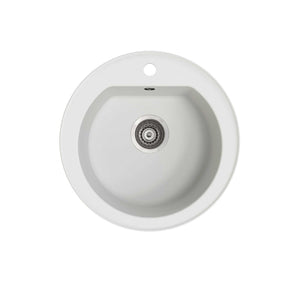 SEIMA OROS 510 SINGLE BOWL KITCHEN AND LAUNDRY SINK SILK MATTE WHITE 510MM