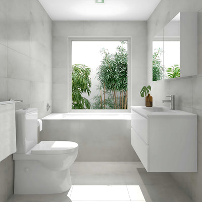 SEIMA SYROS 103 INSET BATHTUB GLOSS WHITE (AVAILABLE IN 1525MM AND 1675MM)