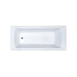 SEIMA SYROS 103 INSET BATHTUB WITH OVERFLOW GLOSS WHITE (AVAILABLE IN 1525MM AND 1675MM)