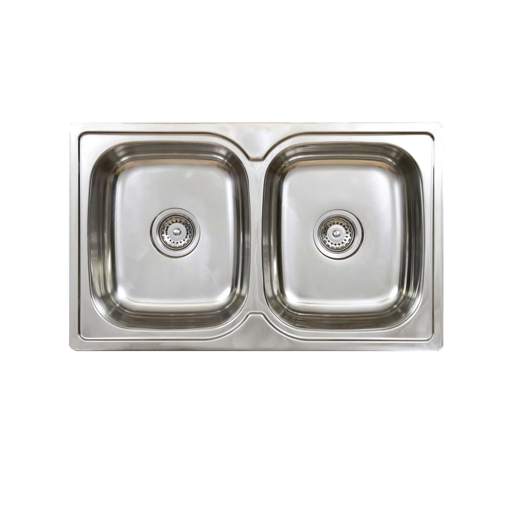 SEIMA ACERO 005 DOUBLE BOWL KITCHEN SINK STAINLESS STEEL 820MM