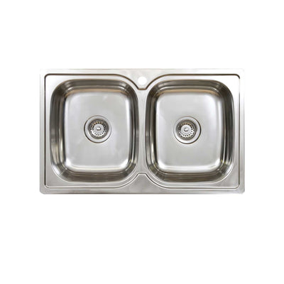 SEIMA ACERO 005 DOUBLE BOWL KITCHEN SINK STAINLESS STEEL 820MM