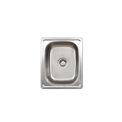 SEIMA ACERO 006 SINGLE BOWL LAUNDRY SINK WITH OVERFLOW STAINLESS STEEL 460MM
