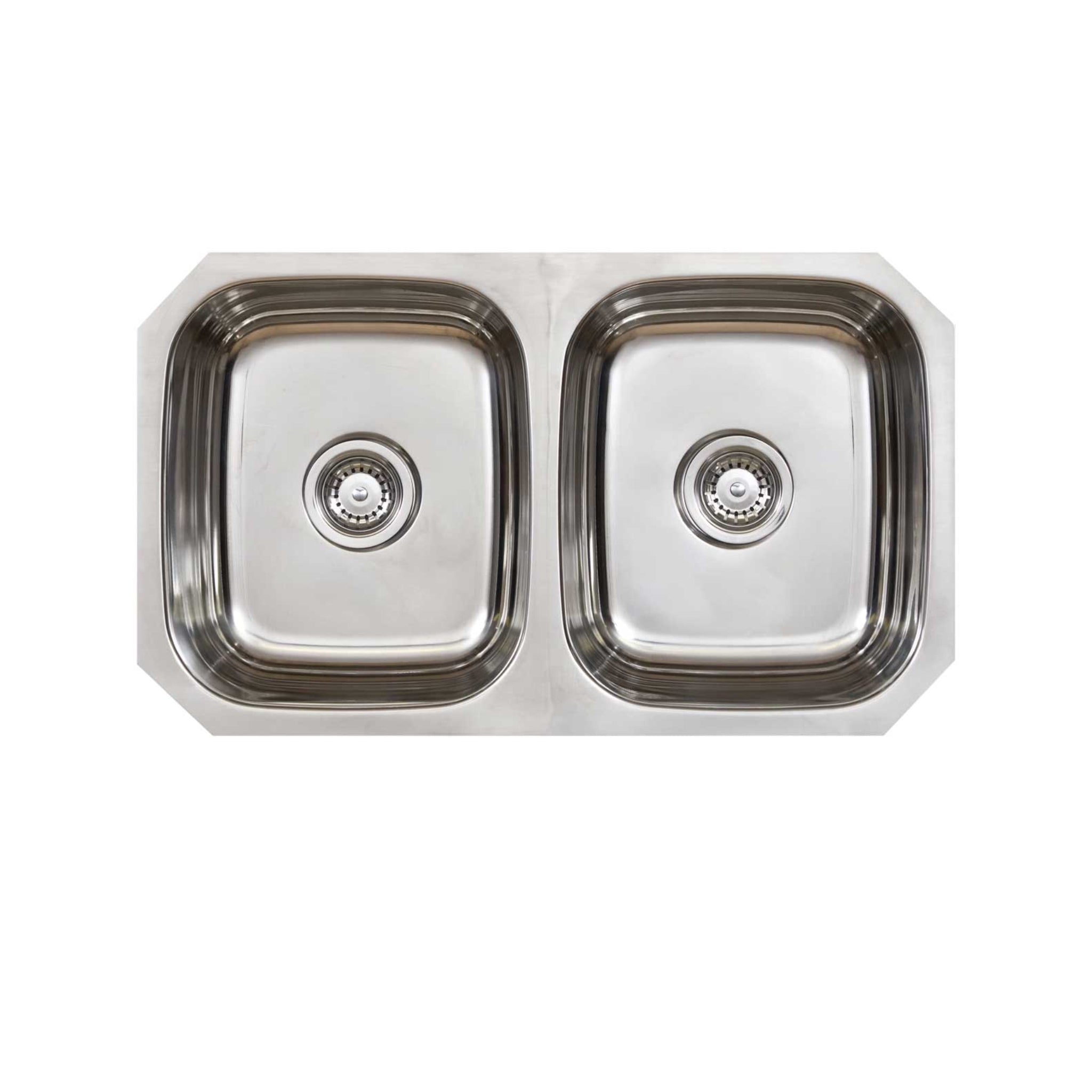 SEIMA ACERO 201 DOUBLE BOWL UNDERMOUNT KITCHEN SINK STAINLESS STEEL 785MM