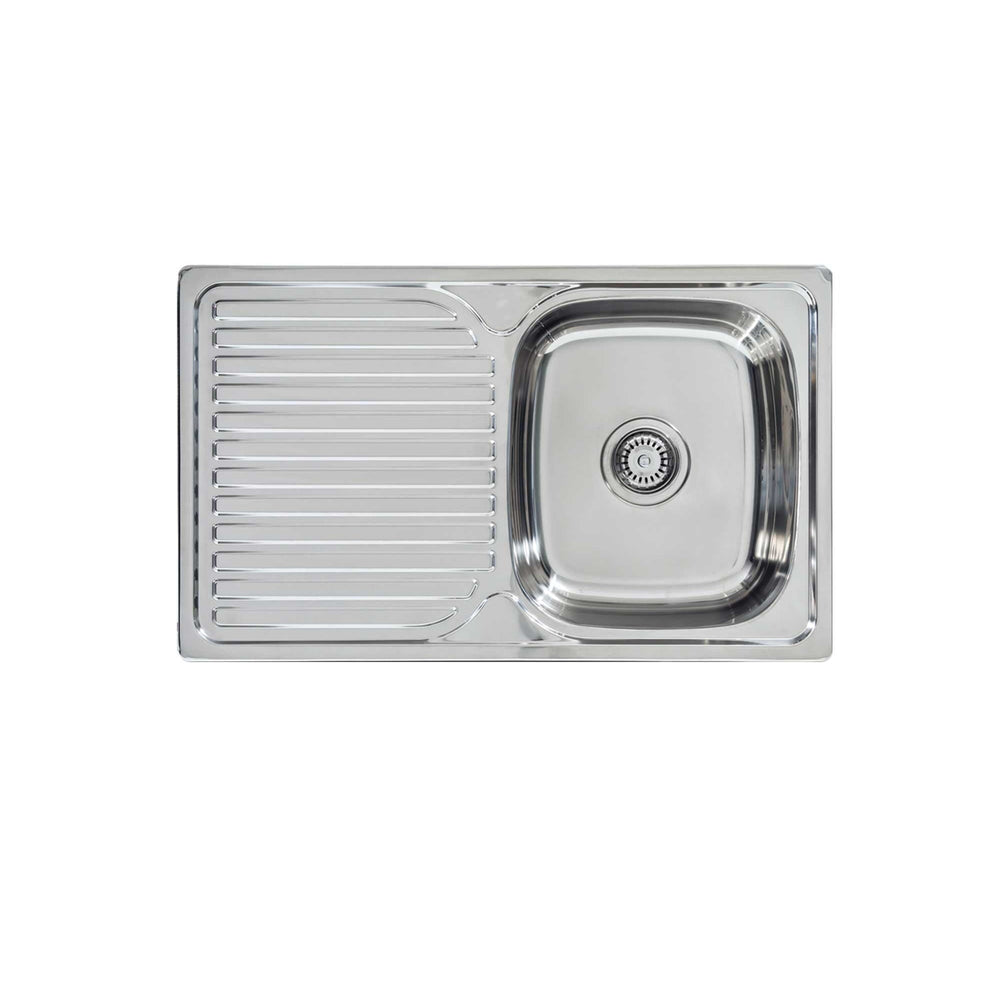 SEIMA ACERO 800 SINGLE BOWL KITCHEN SINK WITH DRAINER STAINLESS STEEL 800MM