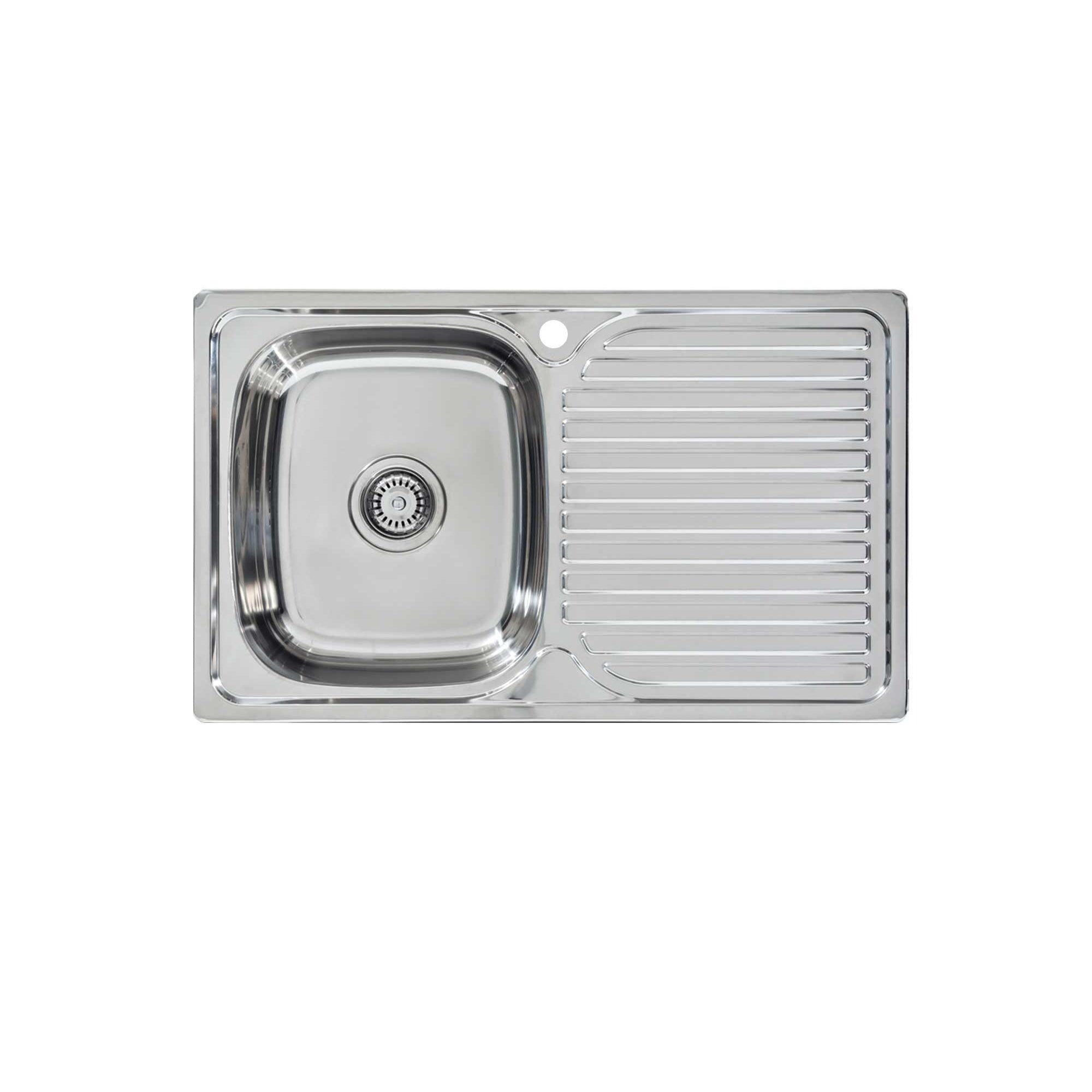 SEIMA ACERO 800 SINGLE BOWL KITCHEN SINK WITH DRAINER STAINLESS STEEL 800MM