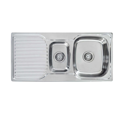 SEIMA ACERO 980 1 & 1/2 BOWL KITCHEN SINK WITH DRAINER STAINLESS STEEL 980MM