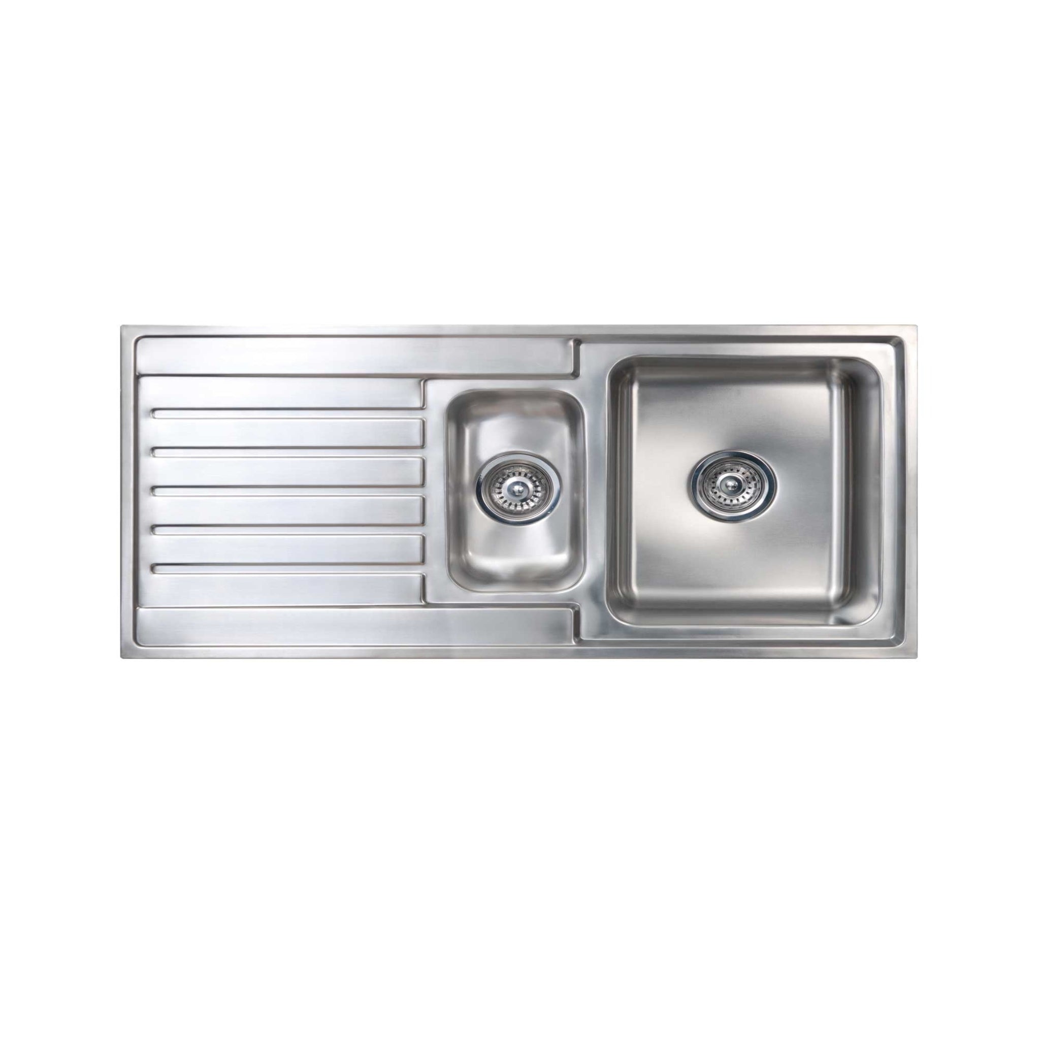 SEIMA KUBIC 150 1 & 1/2 BOWL KITCHEN SINK WITH DRAINER STAINLESS STEEL 1000MM