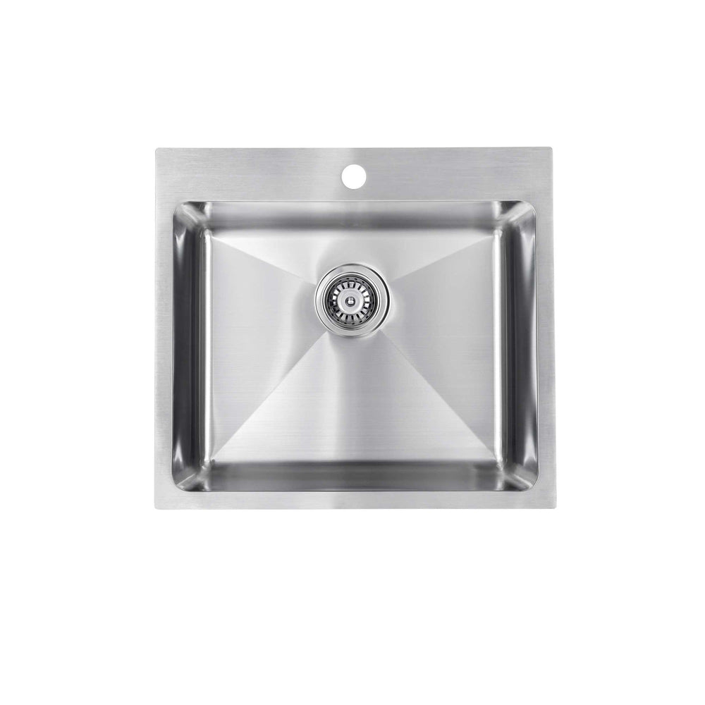 SEIMA KUBIC DEEP 550 SINGLE BOWL KITCHEN AND LAUNDRY SINK STAINLESS STEEL 550MM