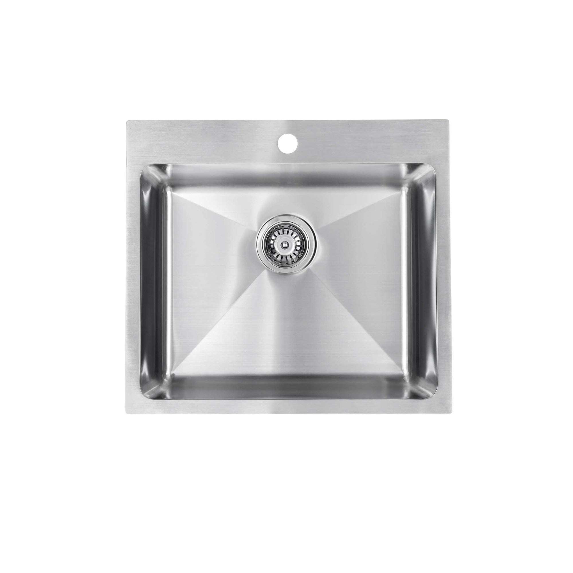 SEIMA KUBIC DEEP 550 SINGLE BOWL KITCHEN AND LAUNDRY SINK STAINLESS STEEL 550MM