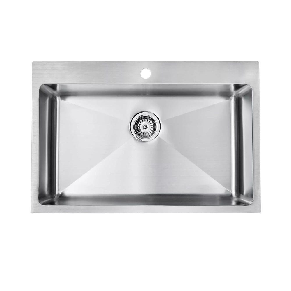 SEIMA KUBIC DEEP 750 SINGLE BOWL KITCHEN AND LAUNDRY SINK STAINLESS STEEL 750MM