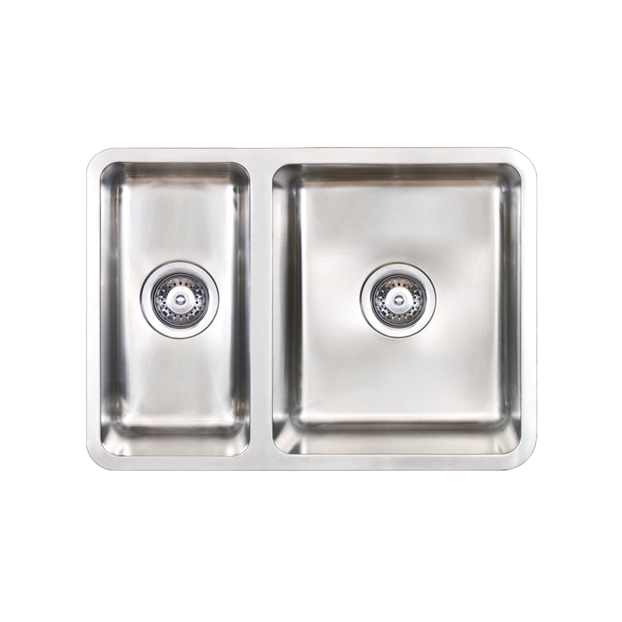 SEIMA KUBIC 560 1 & 1/2 BOWL KITCHEN SINK STAINLESS STEEL 614MM