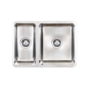 SEIMA KUBIC 560 1 & 1/2 BOWL KITCHEN SINK STAINLESS STEEL 614MM