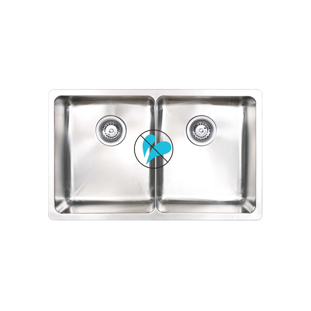 SEIMA KUBIC 726 BLADE DOUBLE BOWL KITCHEN SINK STAINLESS STEEL 726MM