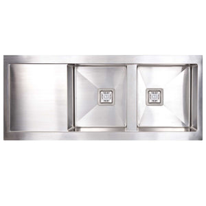 SEIMA TETRA 1160 DOUBLE BOWL KITCHEN SINK WITH DRAINER STAINLESS STEEL 1160MM