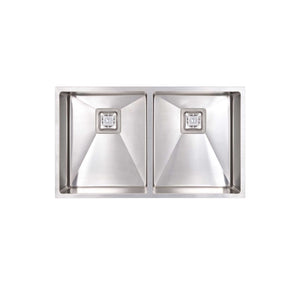 SEIMA TETRA 775 DOUBLE BOWL KITCHEN SINK STAINLESS STEEL 775MM
