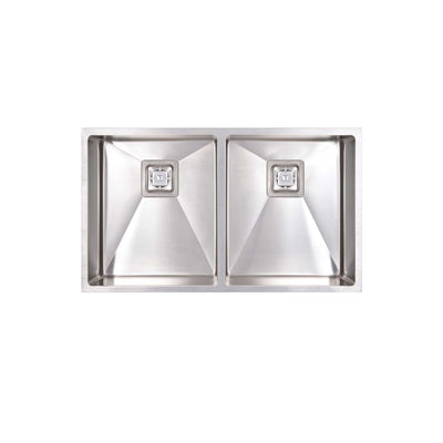SEIMA TETRA 775 DOUBLE BOWL KITCHEN SINK STAINLESS STEEL 775MM