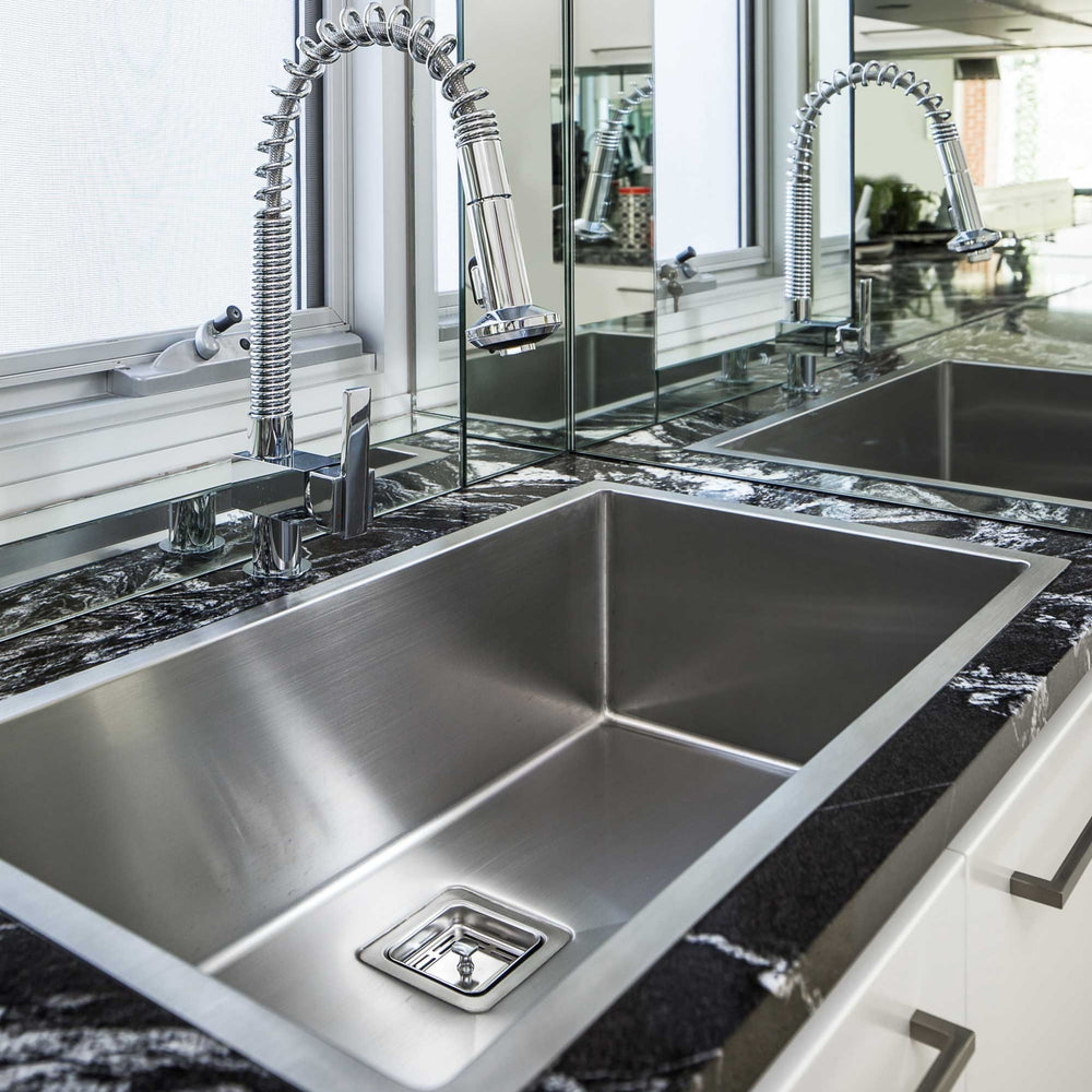 SEIMA TETRA 790 SINGLE BOWL KITCHEN AND LAUNDRY SINK STAINLESS STEEL 790MM