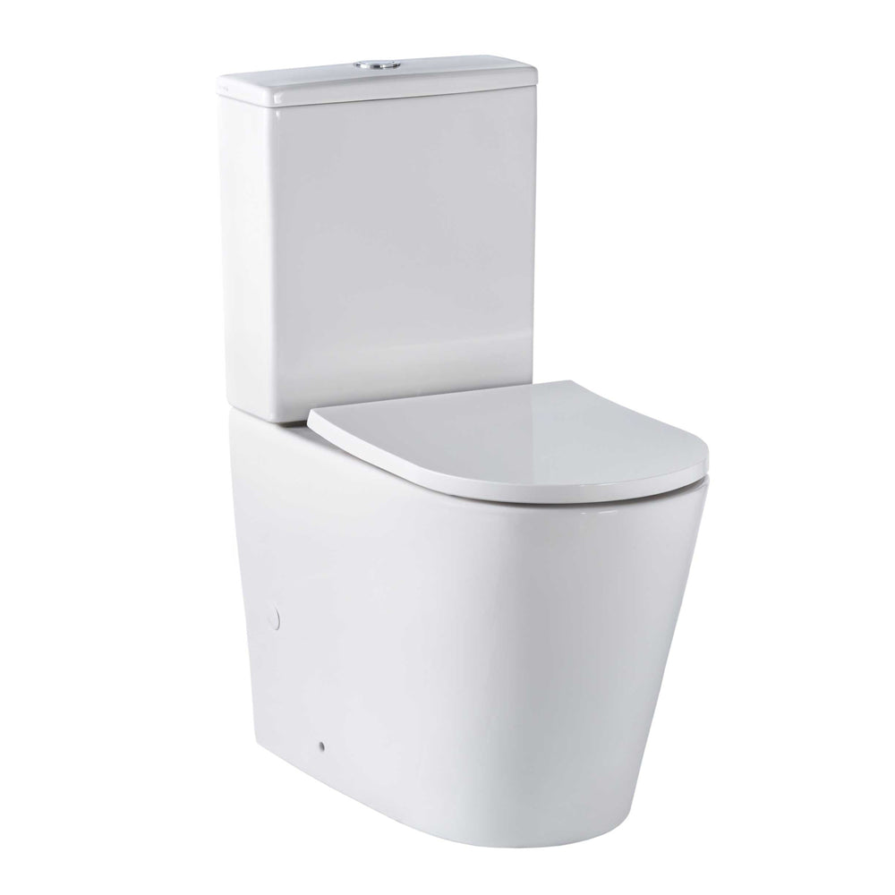 SEIMA MODIA RIMLESS CLOSE COUPLED TOILET SUITE GLOSS WHITE