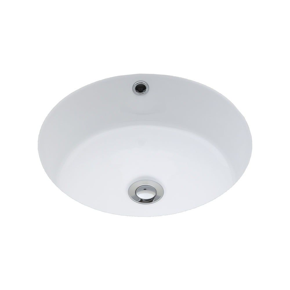 SEIMA ARKO 405 UNDER COUNTER BASIN WITH OVERFLOW GLOSS WHITE 405MM