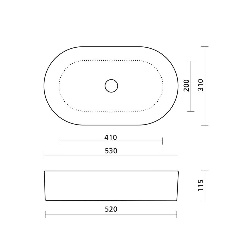 SEIMA AURORA 530 ABOVE COUNTER BASIN SILK MATTE ROSE QUARTZ 530MM