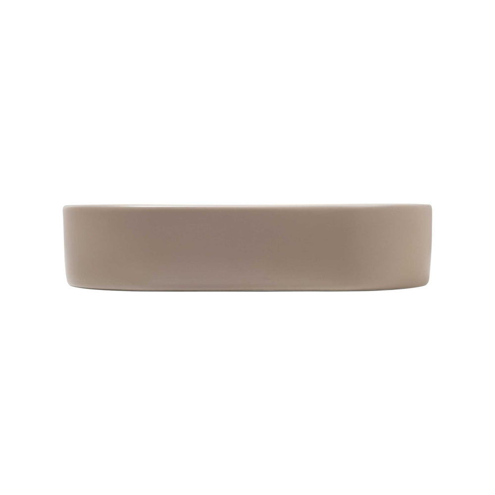 SEIMA AURORA 530 ABOVE COUNTER BASIN SILK MATTE SMOKY TAUPE 530MM
