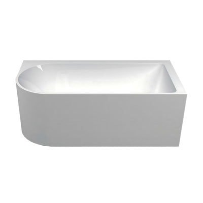 SEIMA PLATI 110 RIGHT CORNER BATHTUB GLOSS WHITE 1500MM
