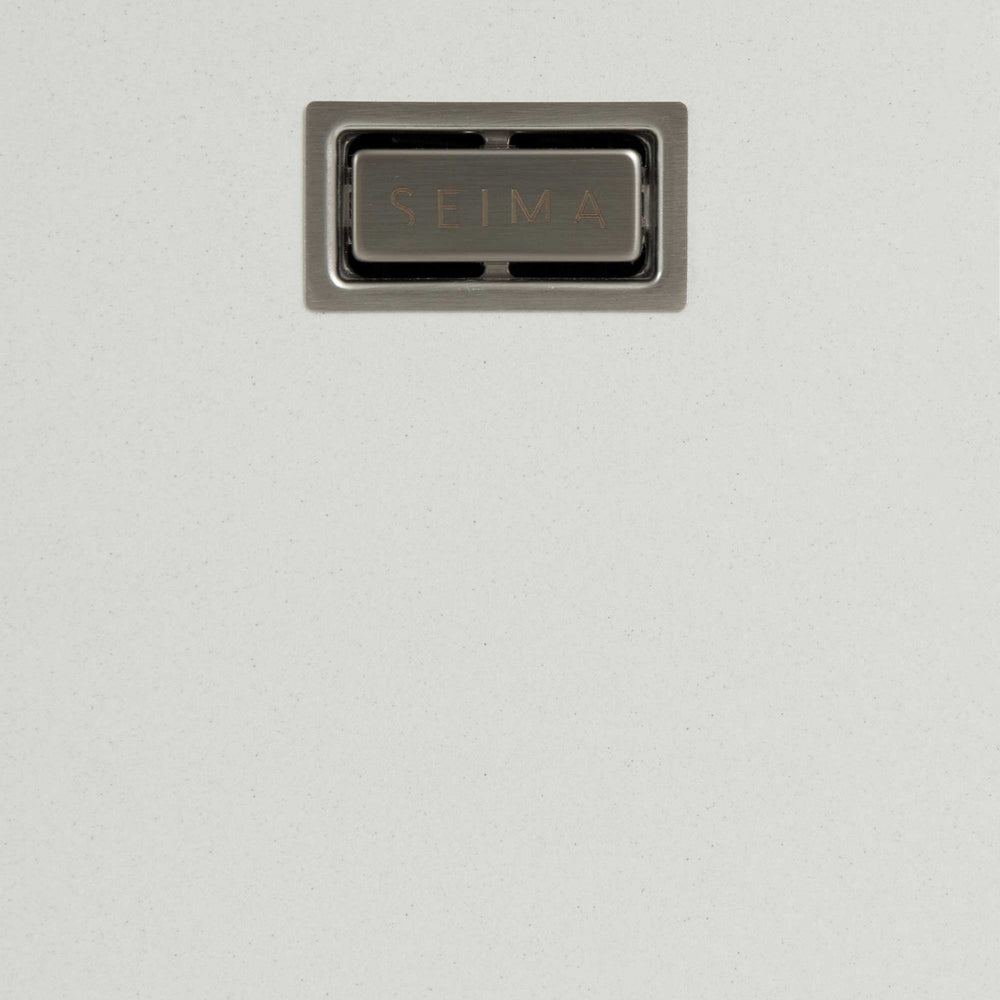 SEIMA OROS 450 SINGLE BOWL KITCHEN AND LAUNDRY SINK SILK MATTE WHITE 450MM