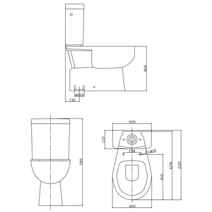 SEIMA CHIOS II CLOSE COUPLED TOILET SUITE GLOSS WHITE