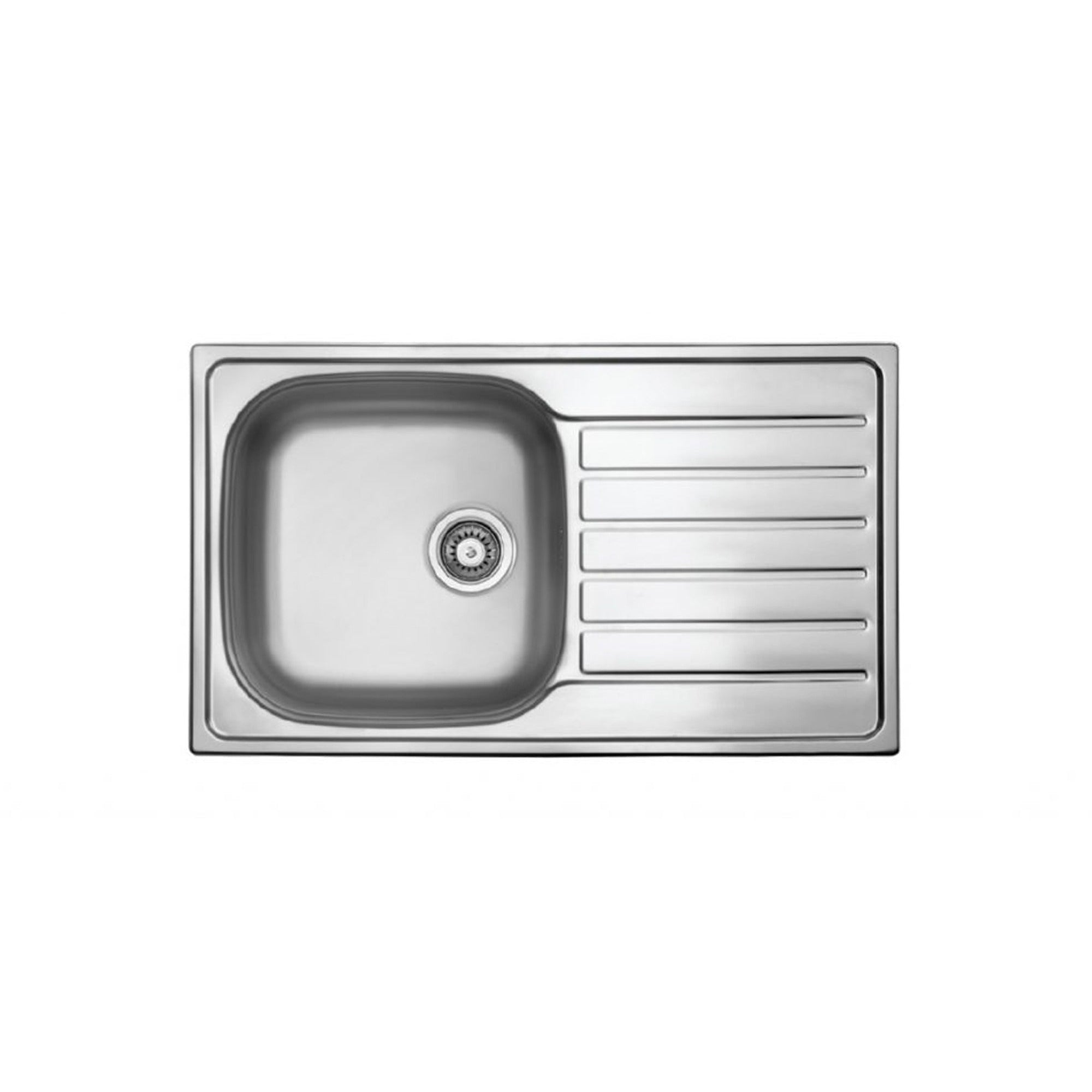 SEIMA ACERO 860 SINGLE BOWL KITCHEN SINK WITH DRAINER STAINLESS STEEL 860MM