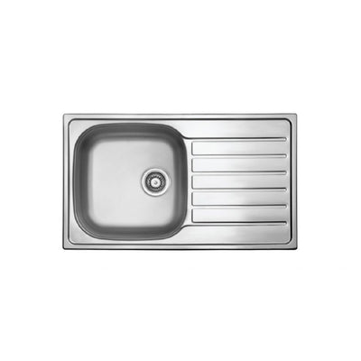 SEIMA ACERO 860 SINGLE BOWL KITCHEN SINK WITH DRAINER STAINLESS STEEL 860MM