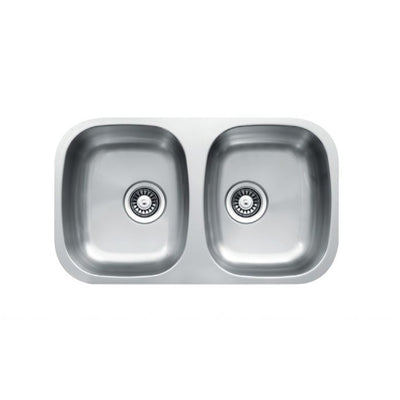 SEIMA ACERO 754 DOUBLE BOWL KITCHEN SINK STAINLESS STEEL 754MM