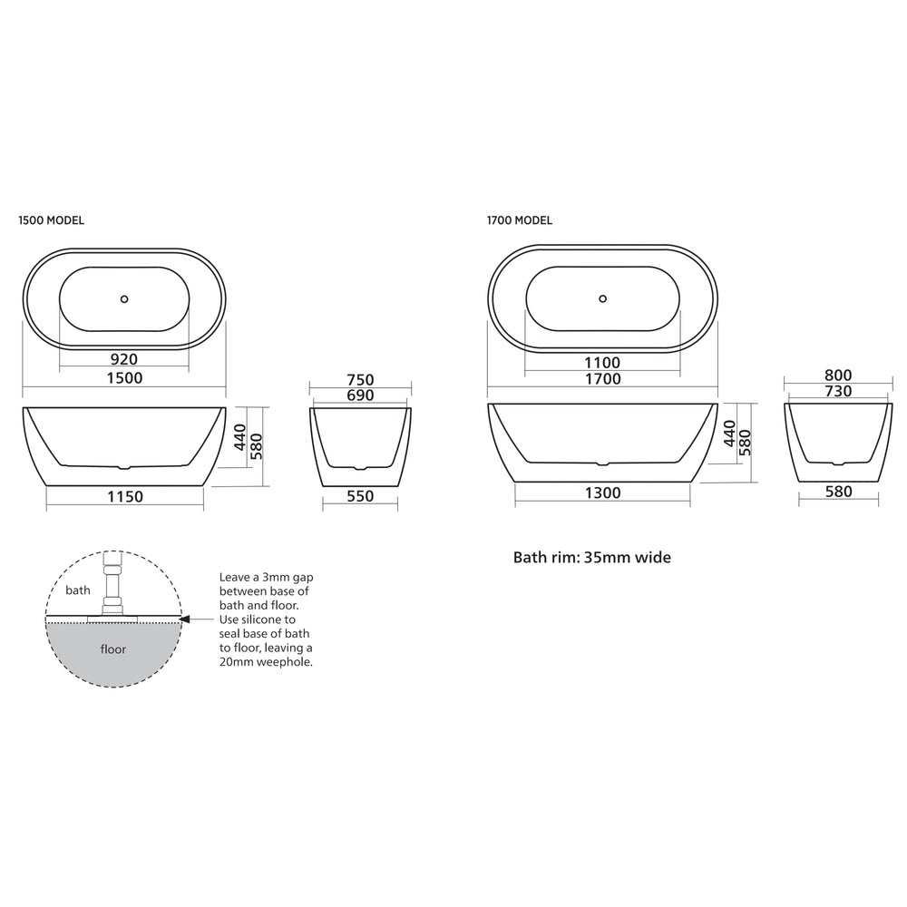 SEIMA ARKO 120 FREESTANDING BATHTUB WITH SMARTFILL SYSTEM MATTE WHITE (AVAILABLE IN 1500MM AND 1700MM)