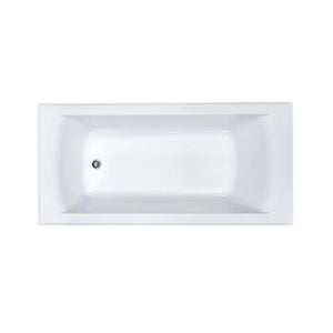 SEIMA SYROS 103 INSET BATHTUB WITH PREMIUM OVERFLOW GLOSS WHITE (AVAILABLE IN 1525MM AND 1675MM)