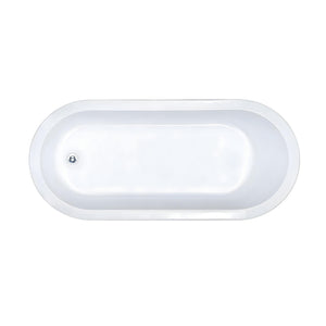 SEIMA LIMNI 135 ISLAND BATHTUB WITH OVERFLOW GLOSS WHITE 1700MM
