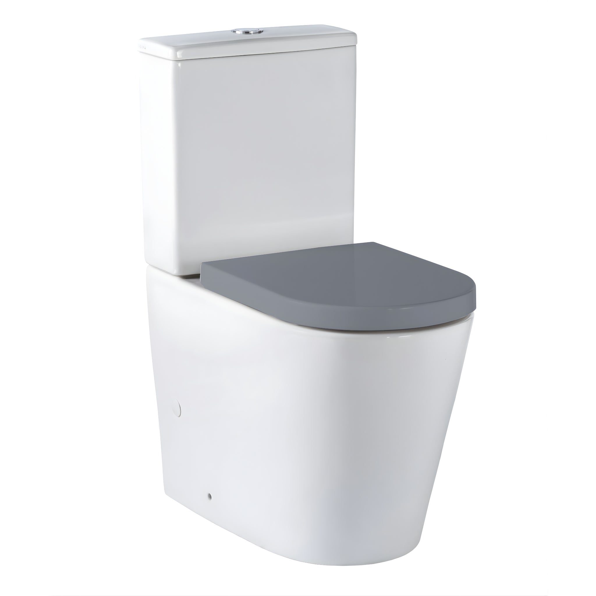 SEIMA MODIA RIMLESS CLOSE COUPLED TOILET SUITE GLOSS WHITE