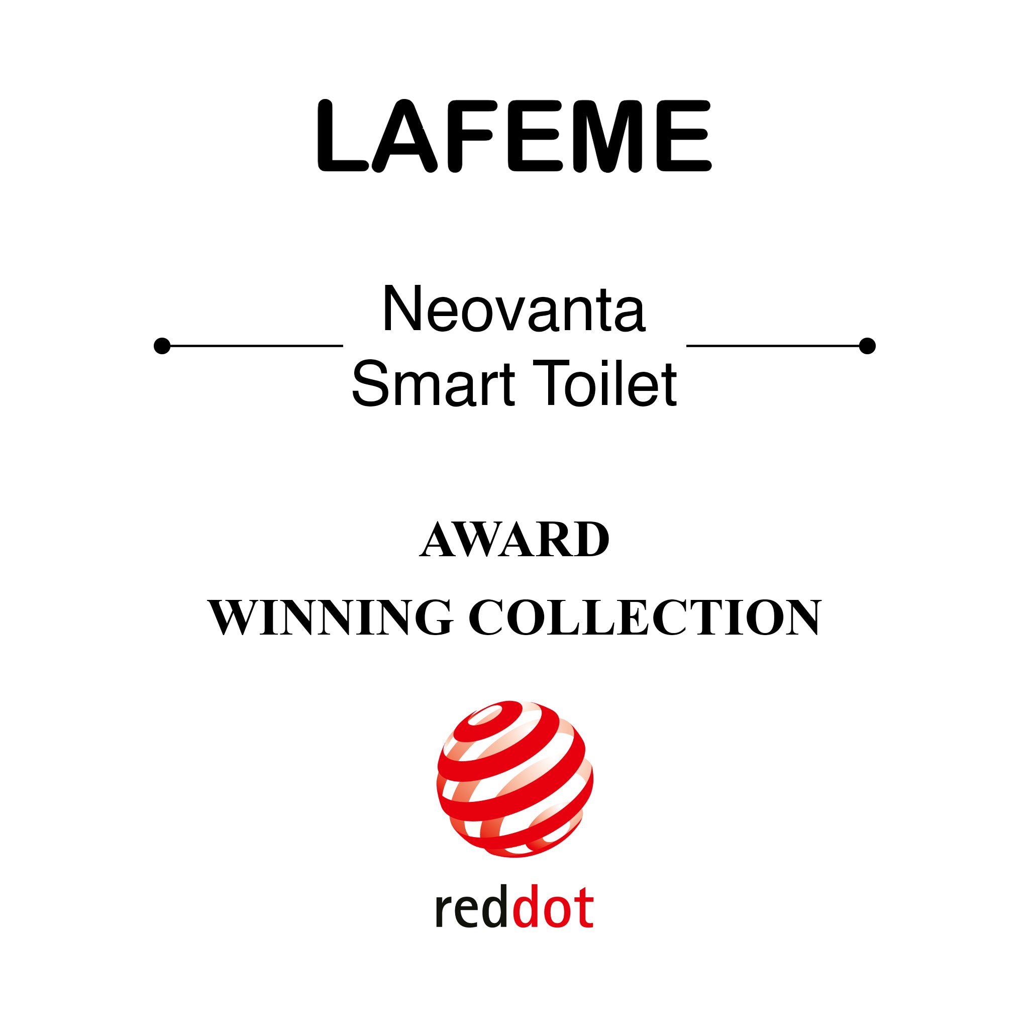 LAFEME NEOVANTA CISTERNLESS SMART TOILET WITH WIRELESS REMOTE GLOSS WHITE