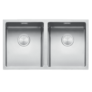 BARAZZA R15 DOUBLE BOWL KITCHEN SINK STAINLESS STEEL 750MM