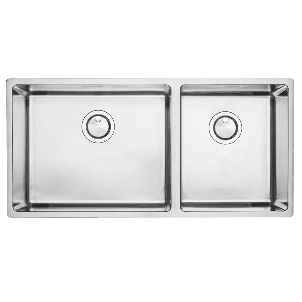 BARAZZA R15 DOUBLE BOWL KITCHEN SINK STAINLESS STEEL 910MM