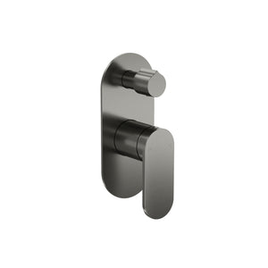 LINSOL CAPO 1-PLATE WALL MIXER WITH DIVERTER 170MM GUN METAL