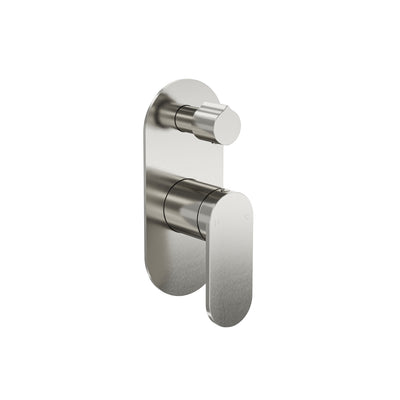 LINSOL CAPO 1-PLATE WALL MIXER WITH DIVERTER 170MM BRUSHED NICKEL